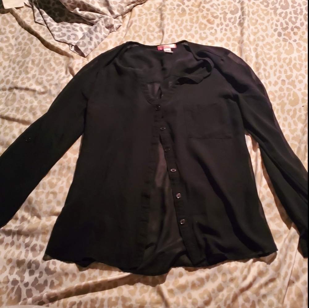 Xs sheer blouse